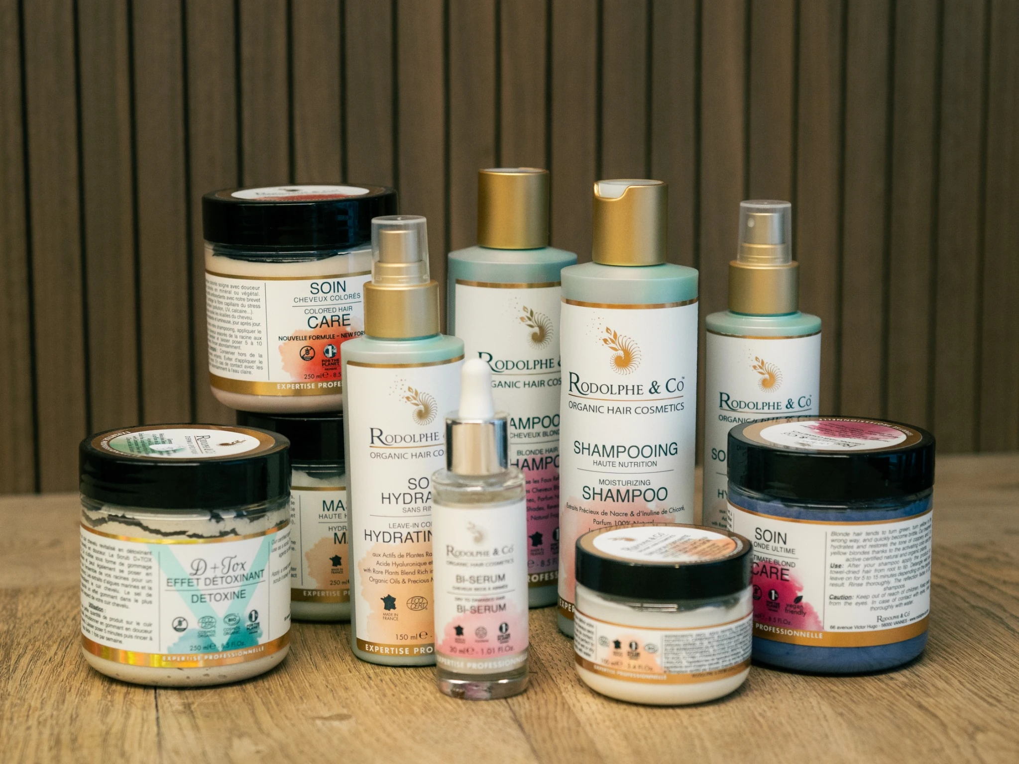 Haarverzorgingsproducten van Rodolphe & Co in de salon